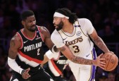 NBA常规赛浓眉30+11 拉塞尔28+14 詹姆斯缺阵 湖人胜开拓者止3连败
