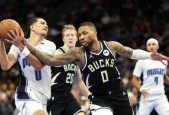 NBA常规赛-字母哥37+7 利拉德关键5分 雄鹿险胜魔术杀入四强