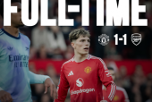 英超曼联1-1阿森纳 B费世界杯赖斯破门