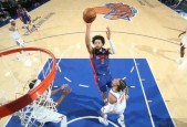 nba季后赛尼克斯94-100不敌活塞 布伦森37分康宁汉姆33分12板