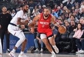 NBA常规赛杰伦-格林31分 阿门22+7 哈登范乔丹缺阵 火箭赛季三杀快船