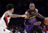 NBA常规赛詹姆斯38+8 克里斯蒂新高28分 浓眉缺战 湖人力克开拓者
