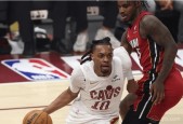 nba季后赛骑士121-100大胜热火 米切尔30分阿德巴约24分9板
