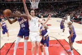 nba常规赛太阳127-121险胜公牛 布克41分武切维奇24分6板
