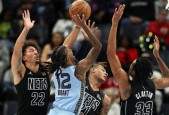NBA常规赛莫兰特28+7+10 贝恩21+8 施罗德15+8 灰熊轻取篮网迎4连胜