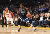 NBA常规赛库里30+8 希尔德27分 爱德华兹27+5+6&6失误 勇士复仇森林狼