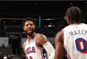 NBA常规赛76人121-108黄蜂 马克西乔治合砍73分