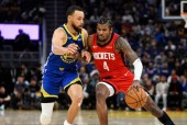 今日nba季后赛勇士104-93击败火箭 库里36分申京15分11板