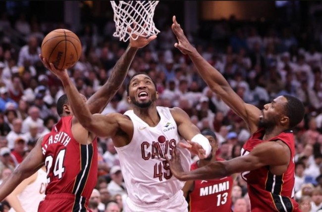 nba季后赛骑士121-112击败热火